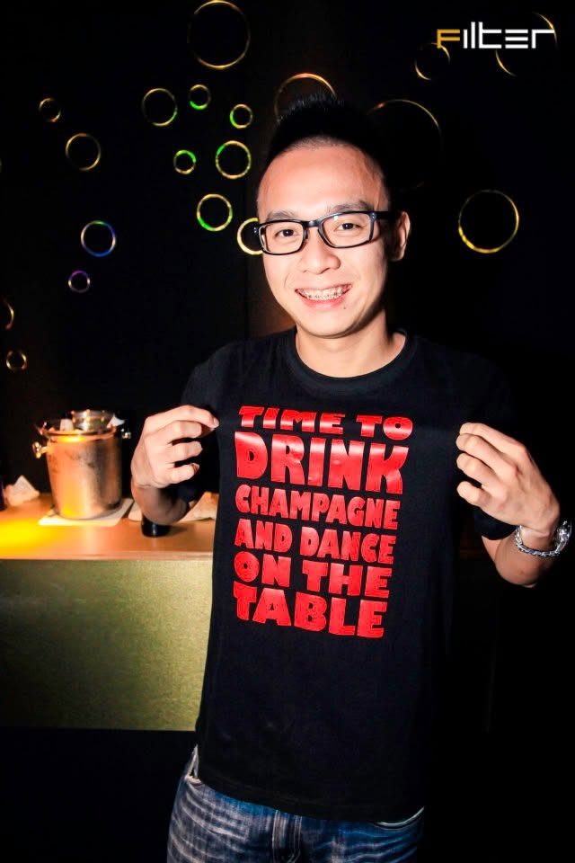 Resident DJ FM behind the decks at Filter Members Club.