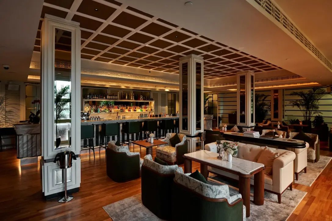 The members' bar and lounge at Madison House
