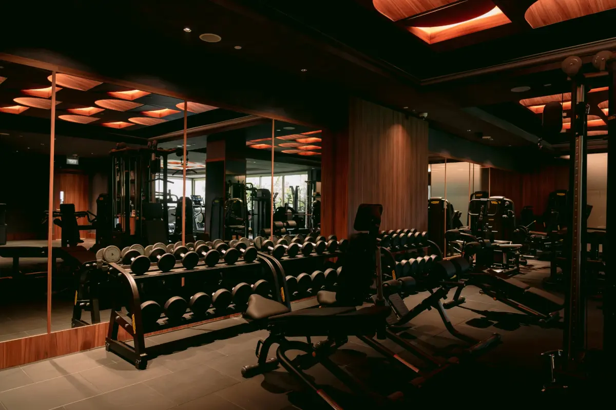 The gym floor at Madison House