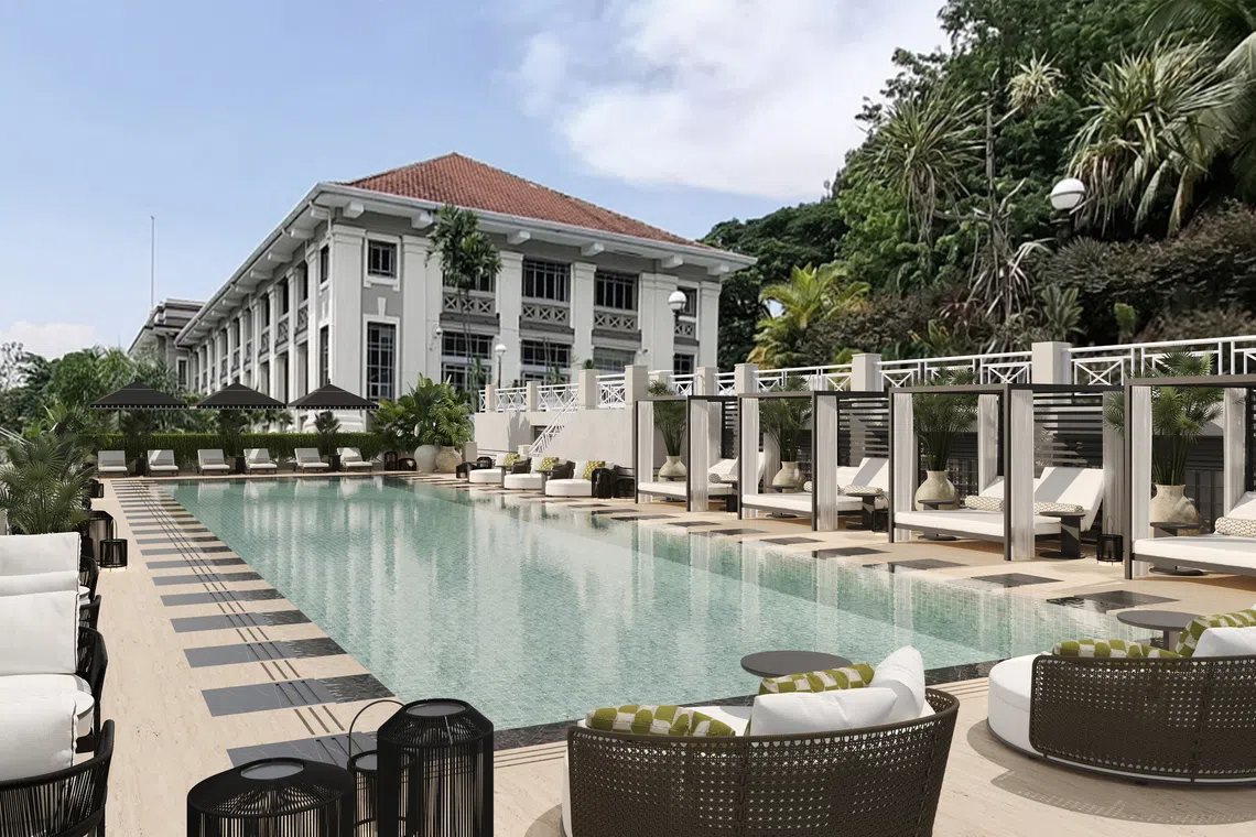 Madison House pool at Fort Canning, Singapore